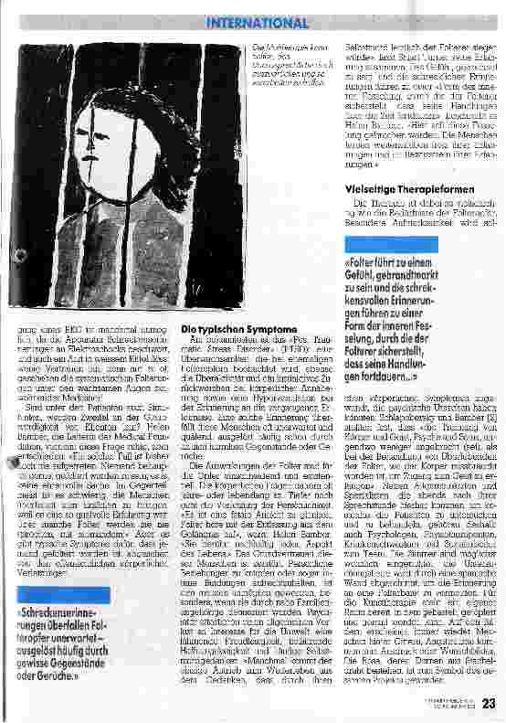 Vorschauseite 2: Wege aus der Folterkammer Eine Klinik für Folteropfer