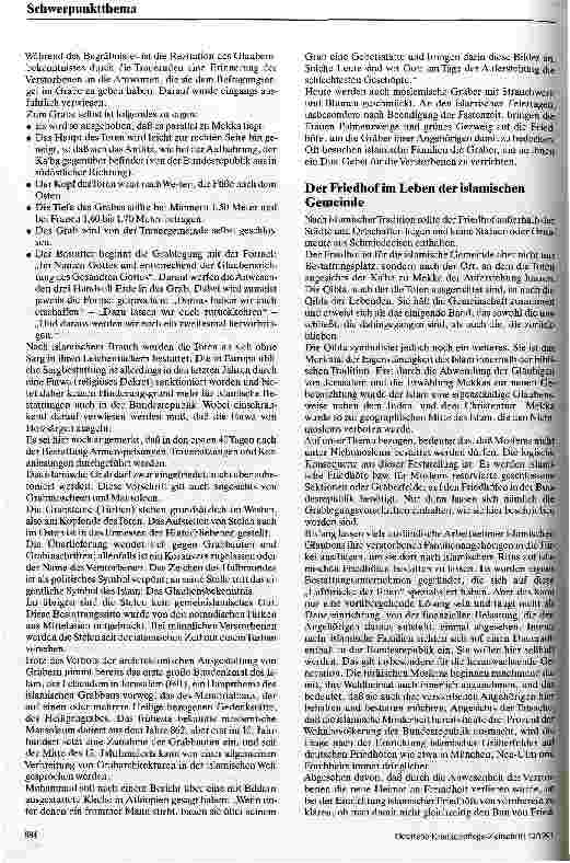 Vorschauseite 5: Islamische Bestattungsriten und Friedhofskultur