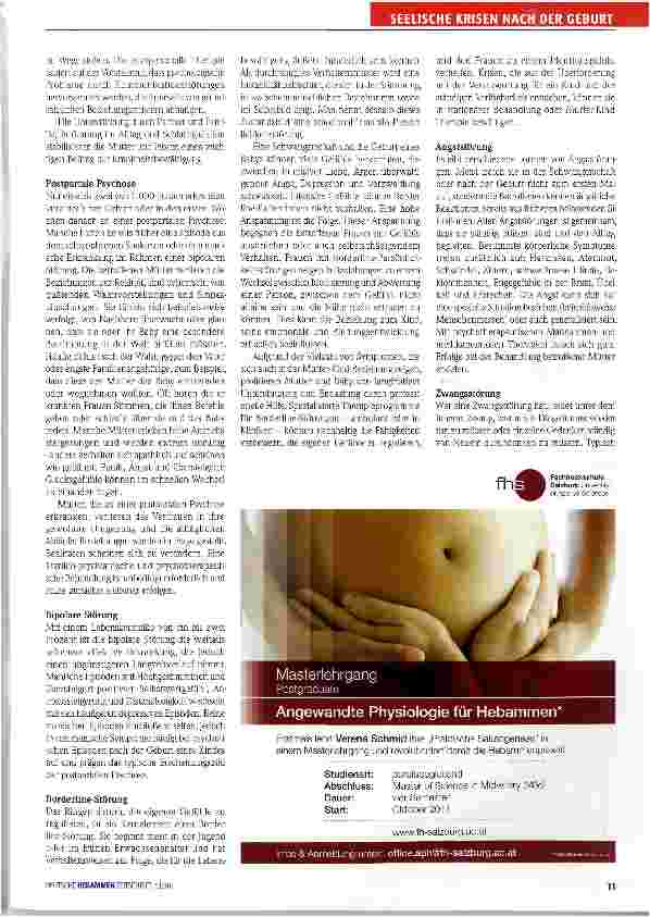 Vorschauseite 3: Peripartale psychische Erkrankungen