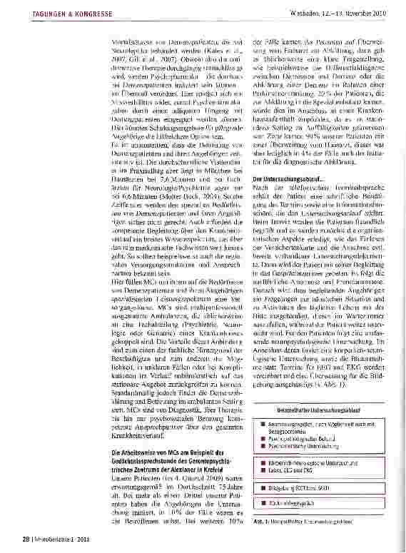Vorschauseite 2: Die Rolle von Memory Clinics in der Versorgung von Demenzpatienten