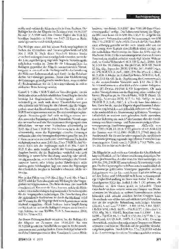 Vorschauseite 2: GLeichbehandLung einer Lebensversicherung mit Altersvorsorgevermögen; härtefallgeschütztes Vermögen; Unwirtschaftlichkeit der Verwertung; Verdeckungstendenz; Vertrauensschutz