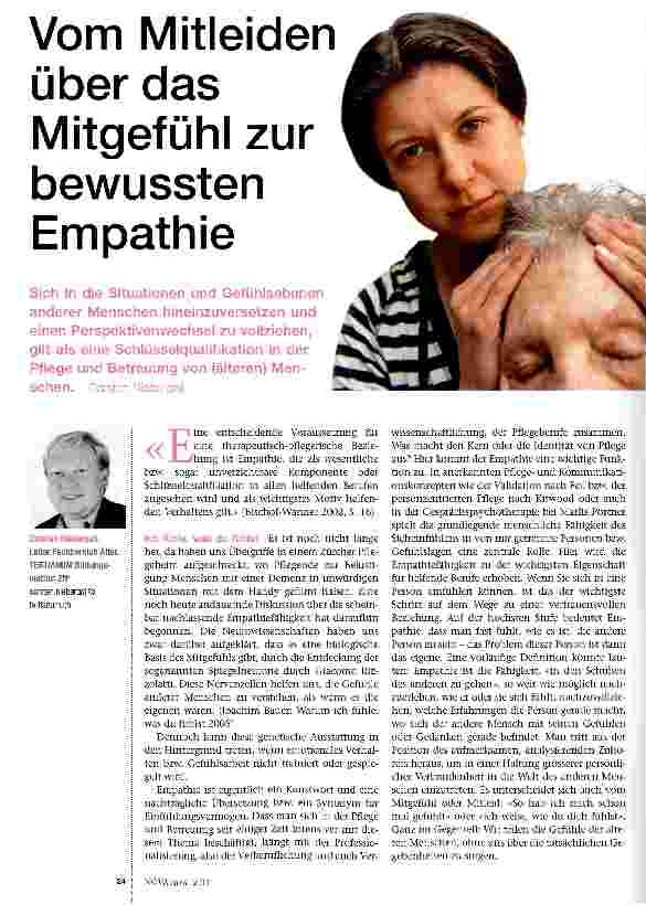 Vorschauseite 1: Vom Mitleiden über das Mitgefühl zur bewussten Empathie