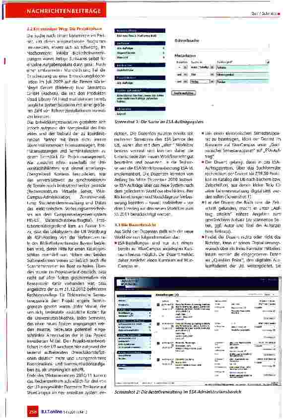 Vorschauseite 4: Elektronische Semesterapparate der ÜB Würzburg