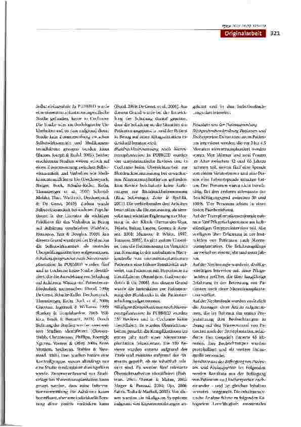 Vorschauseite 5: Patientenedukation während des stationären Aufenthalts nach Nierentransplantation