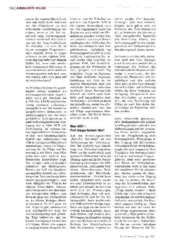 Vorschauseite 3: Wie Fixierungen im häuslichen Bereich reduziert werden können