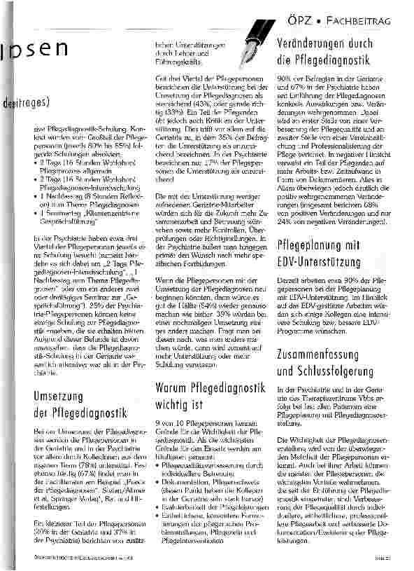 Vorschauseite 2: Umsetzung der Pflegediagnosen