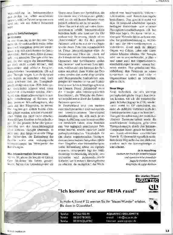 Vorschauseite 2: Intensivmedizin - zu viel, zu teuer?