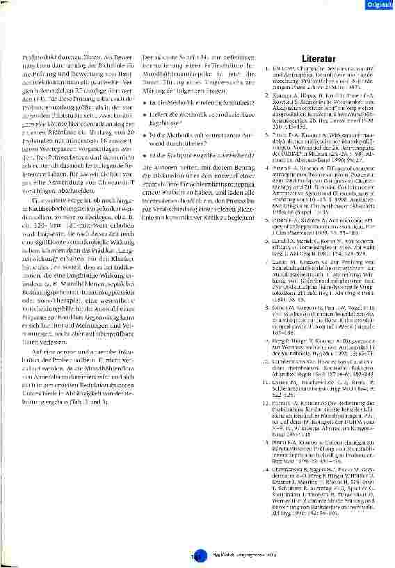 Vorschauseite 5: Untersuchungsdesign für die Prüfung von Mundhöhlenantiseptika