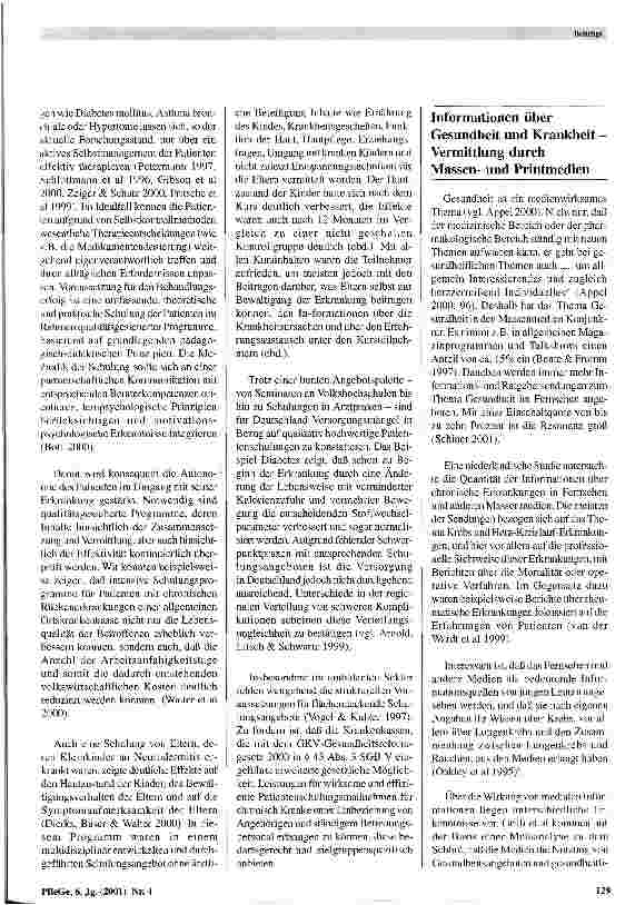 Vorschauseite 5: Informationen über Gesundheit, Krankheit und die Qualität der Versorgung Situation in Deutschland und zukünftige Entwicklungen