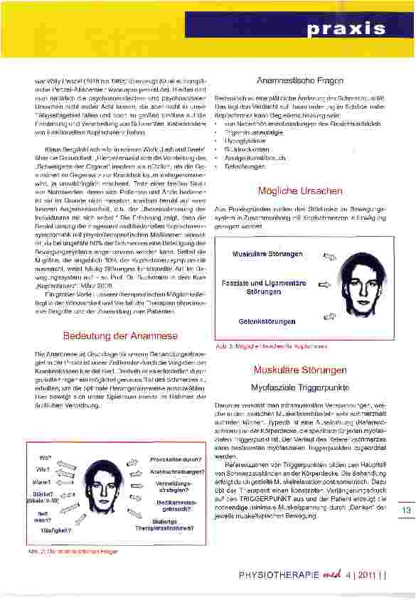Vorschauseite 2: Funktioneller Kopfschmerz Therapeutische Möglichkeiten zur Schmerzreduktion und Schmerzbeseitigung