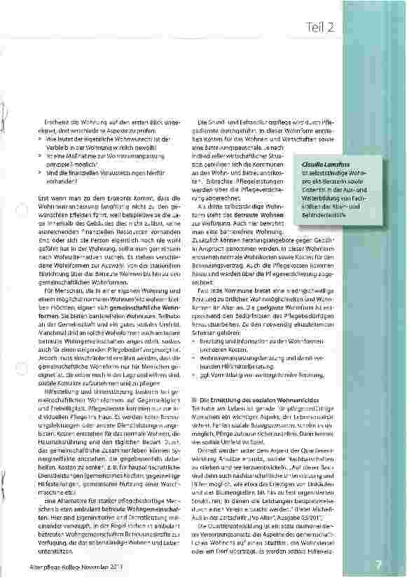 Vorschauseite 2: Bedarfe und Bedürfnisse