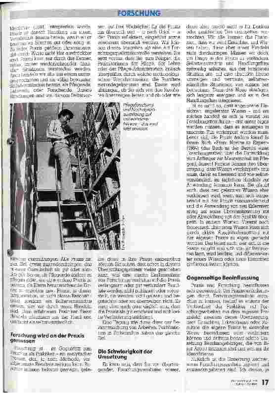 Vorschauseite 2: Der Sinn von Pflegeforschung