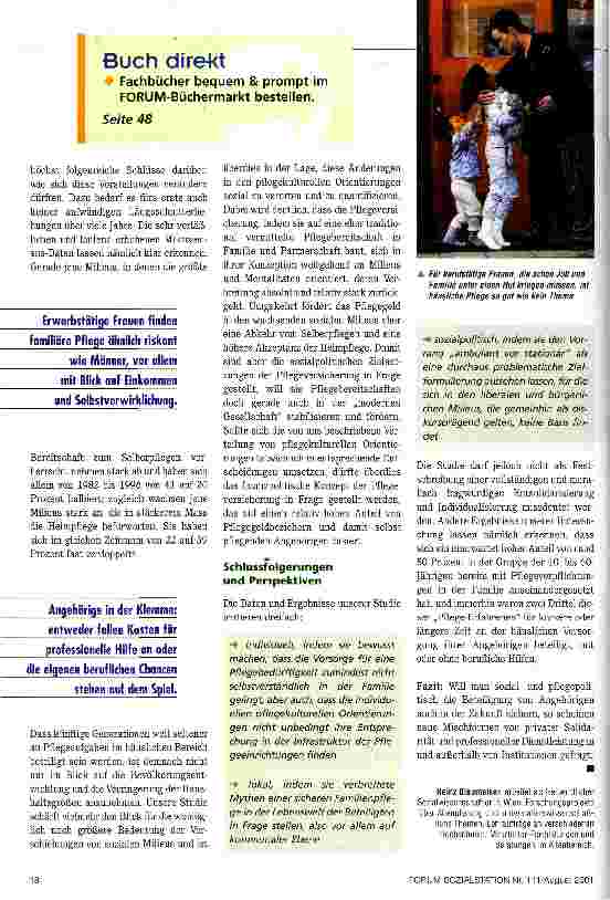 Vorschauseite 3: Vom Mythos der Pflege in der Familie