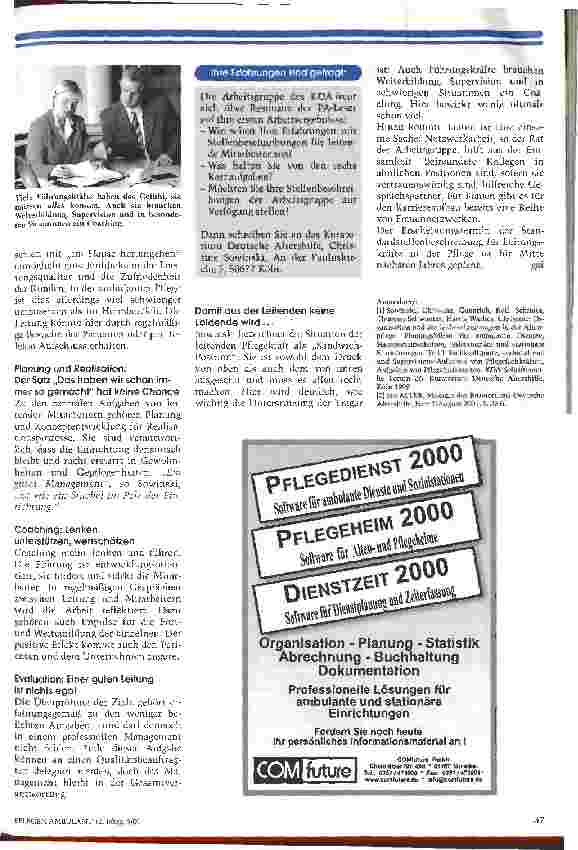 Vorschauseite 2: Die leitende Pflegekraft: was bringt sie mit - was hat sie drauf?