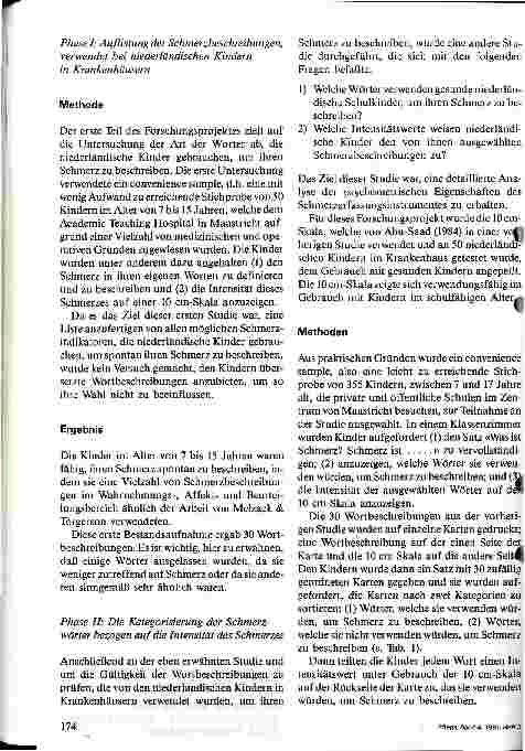 Vorschauseite 2: Erfassung von Schmerz bei Schulkindern