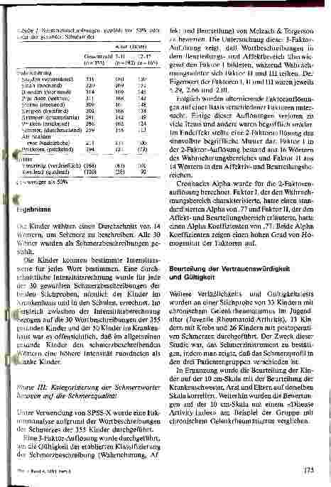 Vorschauseite 3: Erfassung von Schmerz bei Schulkindern