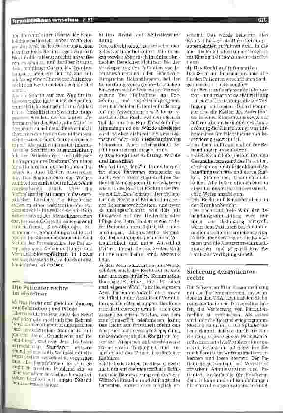 Vorschauseite 2: Internationale Trends in den Patientenrechten