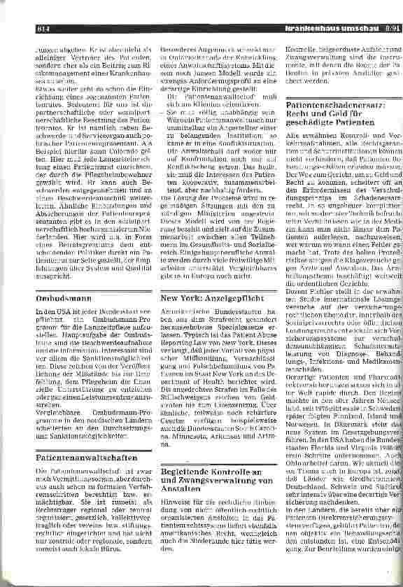 Vorschauseite 3: Internationale Trends in den Patientenrechten