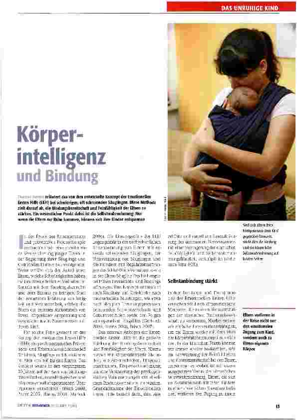 Vorschauseite 1: Körperintelligenz und Bindung