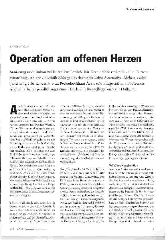 Vorschauseite 1: Operation am offenen Herzen