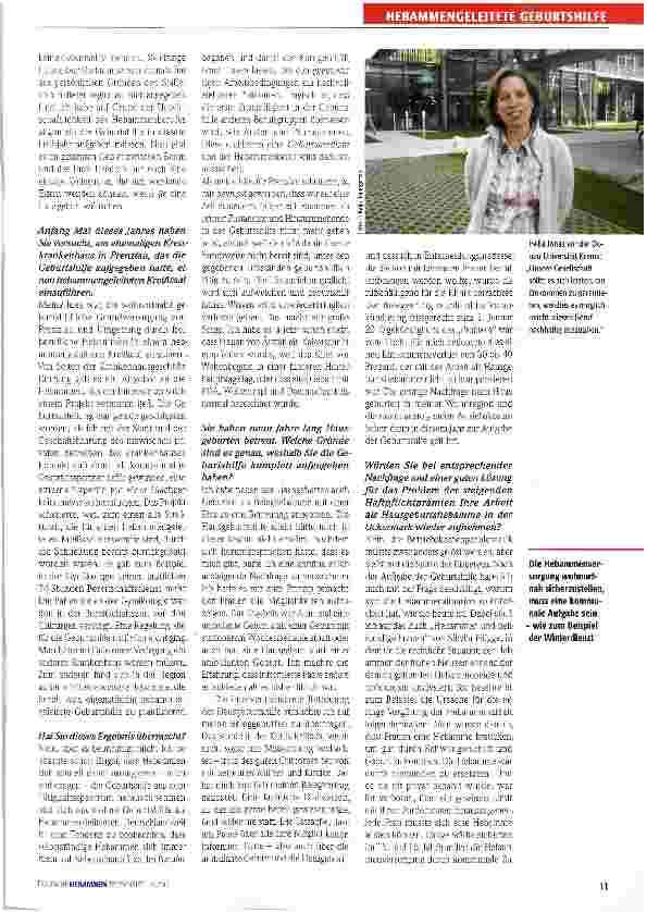 Vorschauseite 2: Geburt in der Uckermark - künftig ohne Hebammen?