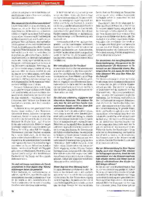 Vorschauseite 3: Geburt in der Uckermark - künftig ohne Hebammen?