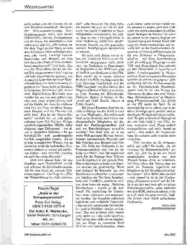 Vorschauseite 2: HEBAMMEN-PROFESSORINFRIEDERIKE PRINZESSIN ZU SAYN-WITTGENSTEIN IM PORTRAIT