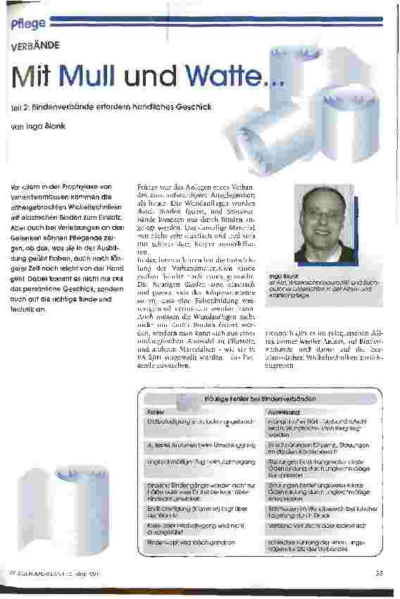 Vorschauseite 1: Mit Mull und Watte