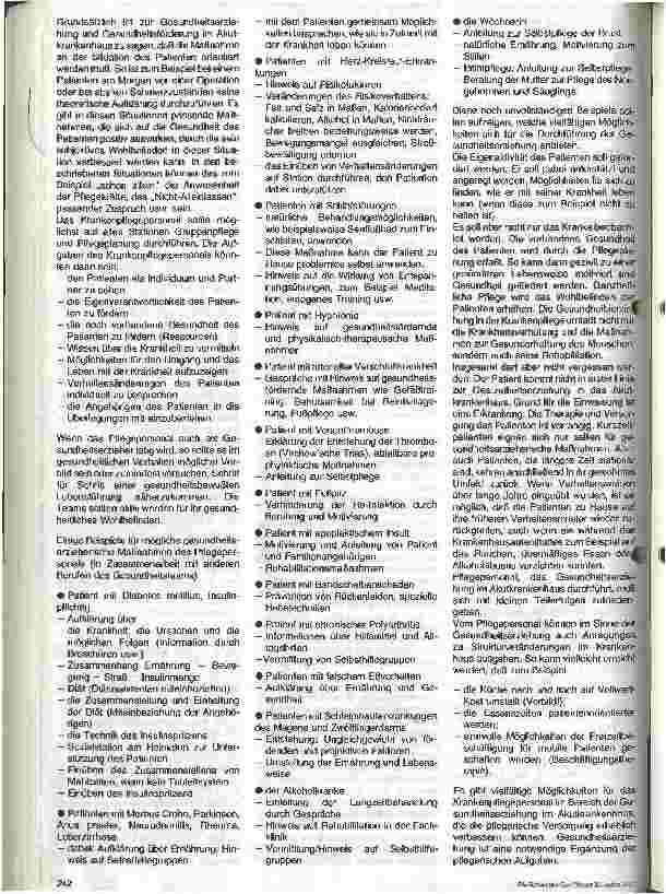 Vorschauseite 4: Gesundheitserziehung - auch eine Aufgabe des Pflegepersonals