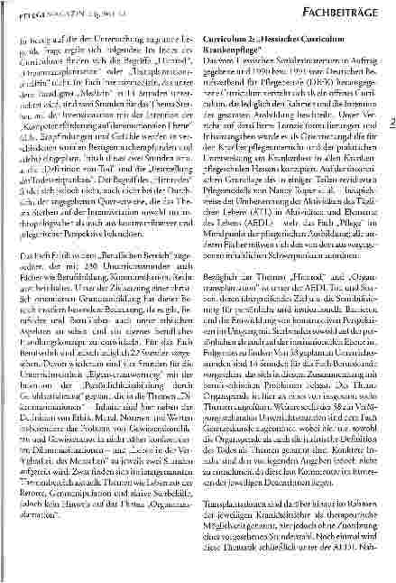 Vorschauseite 3: Hirntod, Organtransplantation und Pflege