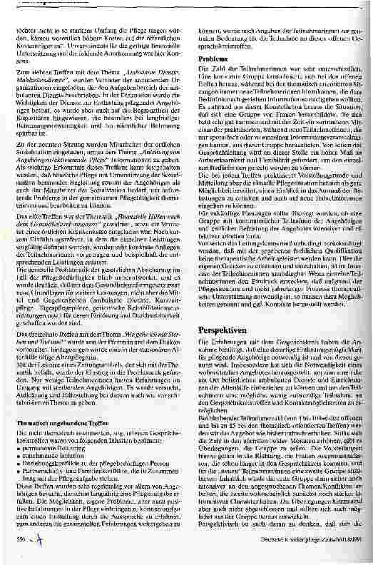Vorschauseite 3: Angehörige pflegen Angehörige Erfahrungen mit einem Gesprächskreis für pflegende Angehörige