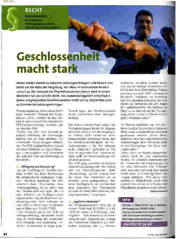 Vorschauseite 1: Geschlossenheit macht stark