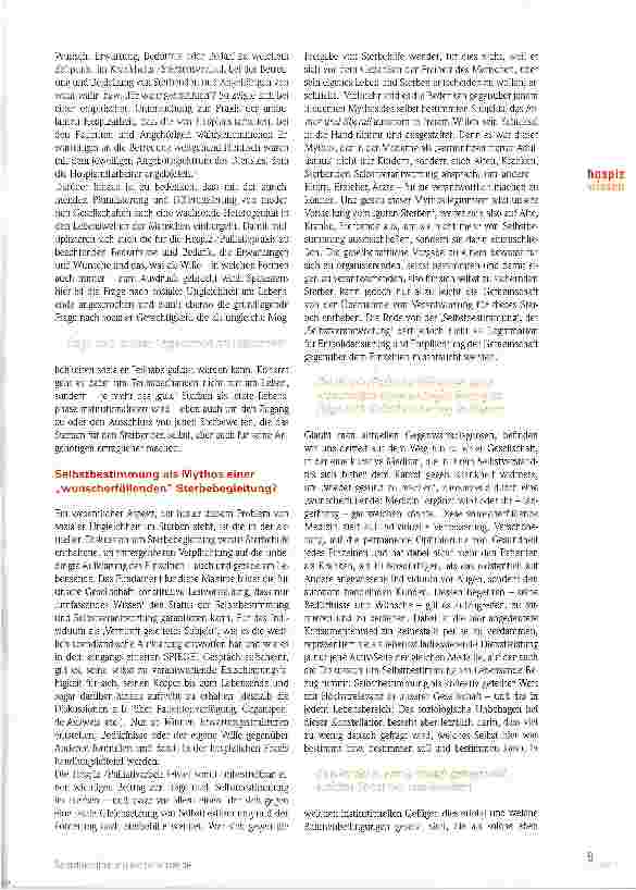 Vorschauseite 4: Selbstbestimmung am Lebensende