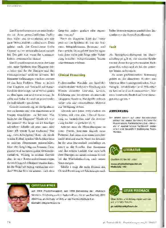 Vorschauseite 5: Sportphysiotherapie im Frauenfußball