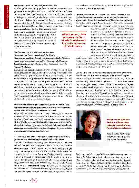 Vorschauseite 3: «Die Verantwortung, Missbrauch zu verhindern, liegt bei den Institutionen»