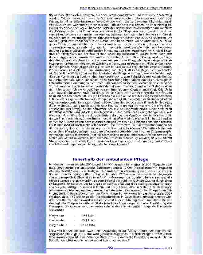 Vorschauseite 3: Gewalt gegen ältere Menschen in Pflegeverhältnissen