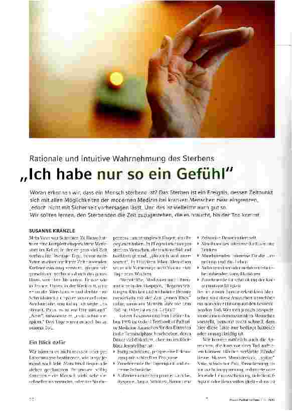 Vorschauseite 1: Ich habe nur so ein Gefühl