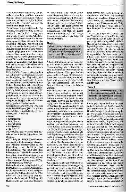 Vorschauseite 2: Mehr Fortbildung gegen den Frust - Versuch einer ersten Konkretisierung