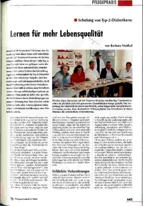 Vorschauseite 1: Lernen für mehr Lebensqualität