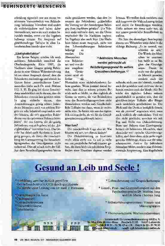Vorschauseite 4: Es ist normal, verschieden zu sein Das Selbstbestimmungsrecht behinderter Menschen