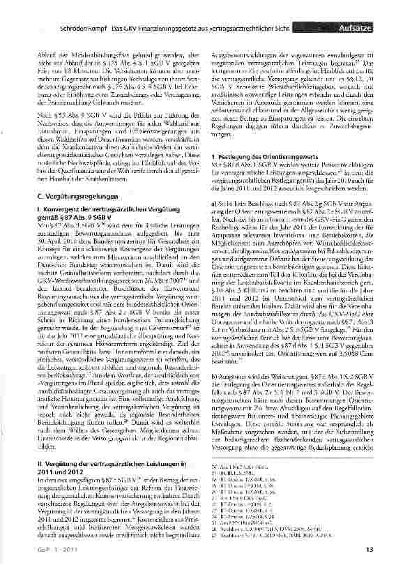 Vorschauseite 3: Das GKV-Finanzierungsgesetz aus vertragsarztrechtlicher Sicht