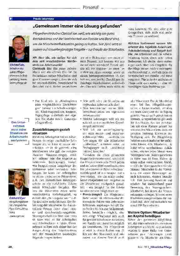 Vorschauseite 3: Entgeltsysteme mit interessanten Facetten