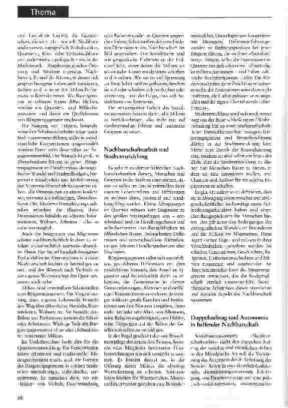Vorschauseite 2: Helfende NachbarschaftVon der Sozialraumarbeit und der Rolle intergenerativer Angebote