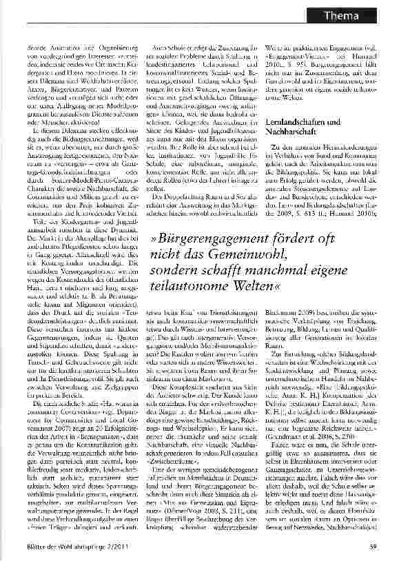 Vorschauseite 3: Helfende NachbarschaftVon der Sozialraumarbeit und der Rolle intergenerativer Angebote