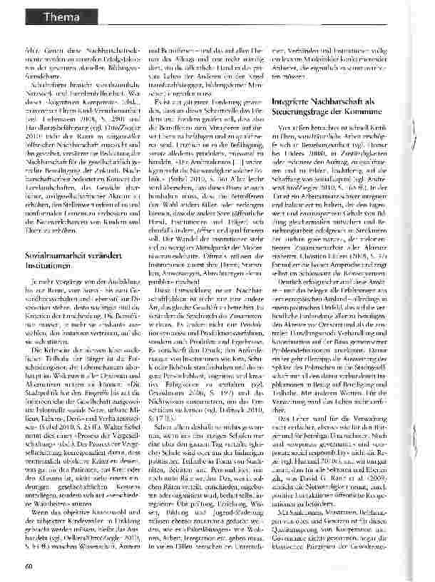 Vorschauseite 4: Helfende NachbarschaftVon der Sozialraumarbeit und der Rolle intergenerativer Angebote