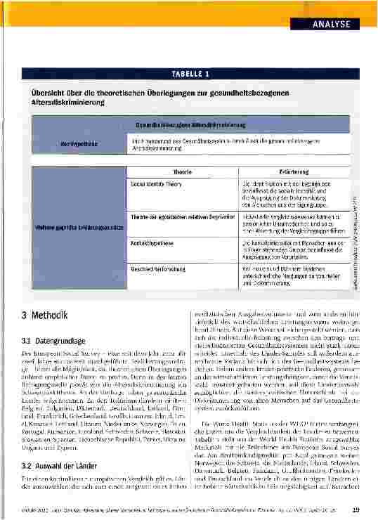 Vorschauseite 4: Abwertung älterer Menschen in beitragsund steuerfinanzierten Gesundheitssystemen Europas
