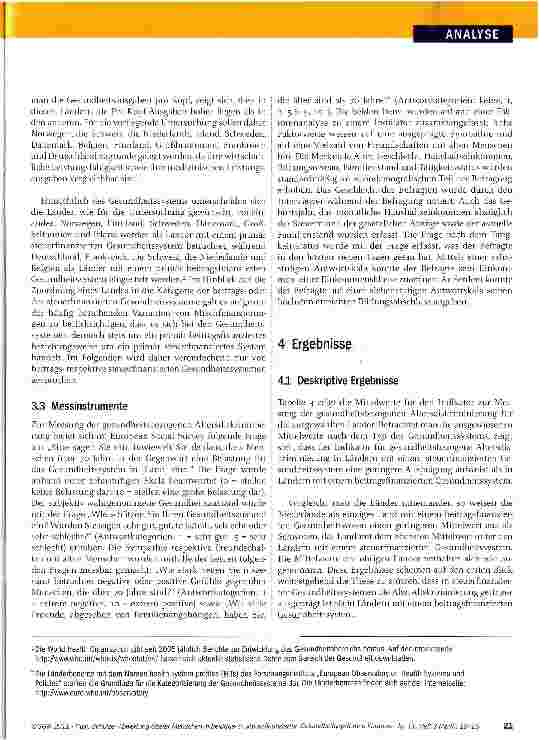 Vorschauseite 6: Abwertung älterer Menschen in beitragsund steuerfinanzierten Gesundheitssystemen Europas