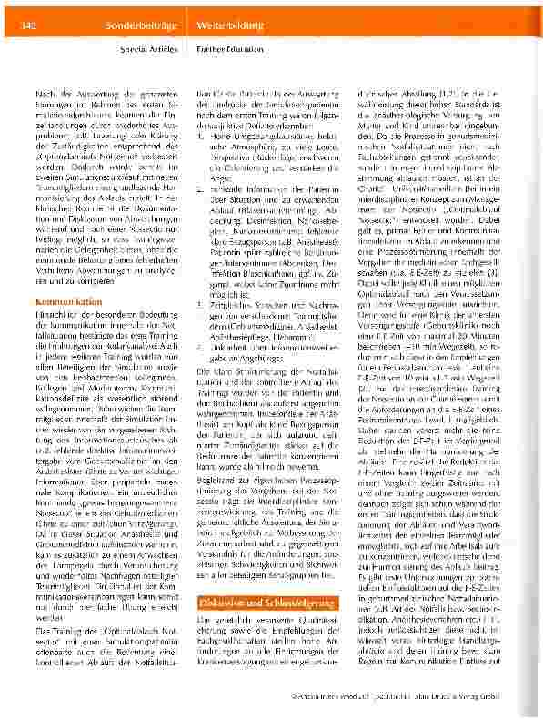 Vorschauseite 6: Interdisziplinäres Training der „Notsectio