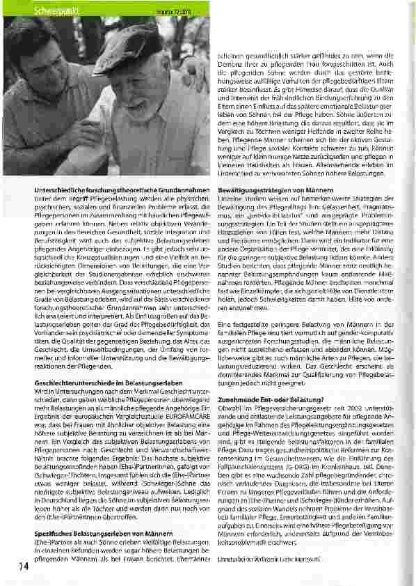 Vorschauseite 2: Belastungserleben pflegender Männer