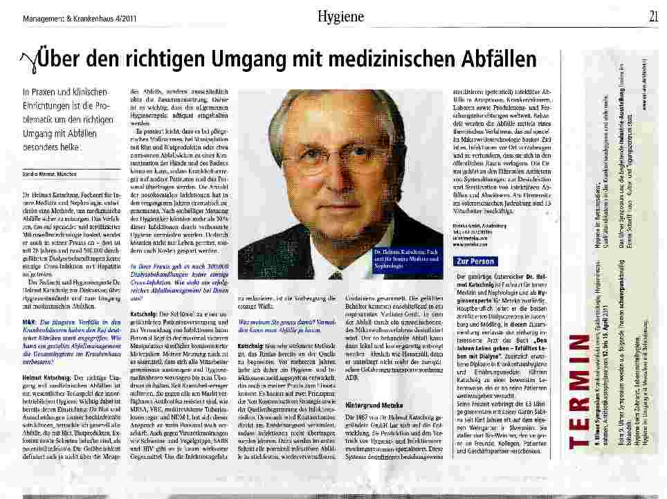 Vorschauseite 1: Über den richtigen Umgang mit medizinischen Abfällen